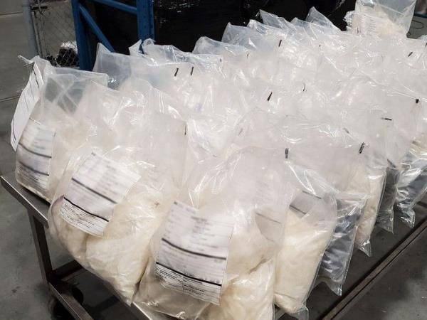 Image of some of the products containing methamphetamine destined for Melbourne, Australia.